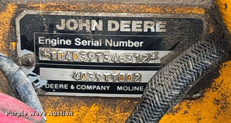 image for item EJ7761 1991 John Deere 310D Turbo  backhoe
