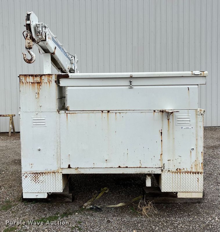 image for item EJ7764 Utility pickup truck bed with crane