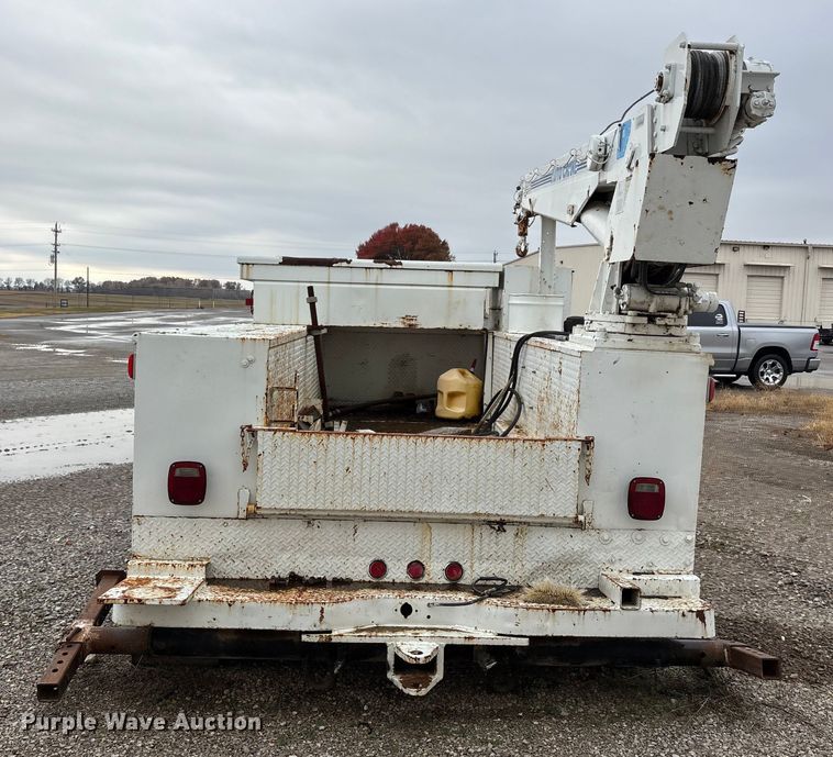 image for item EJ7764 Utility pickup truck bed with crane