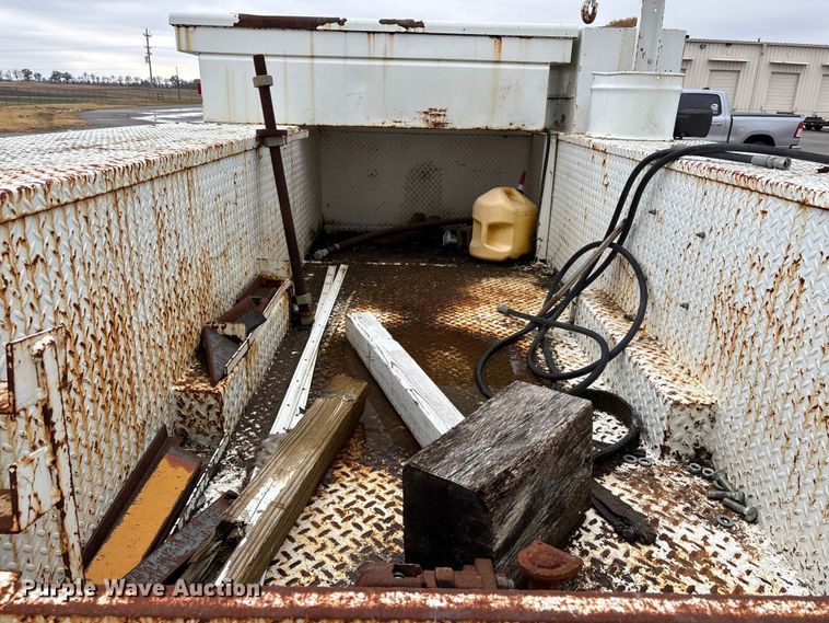 image for item EJ7764 Utility pickup truck bed with crane