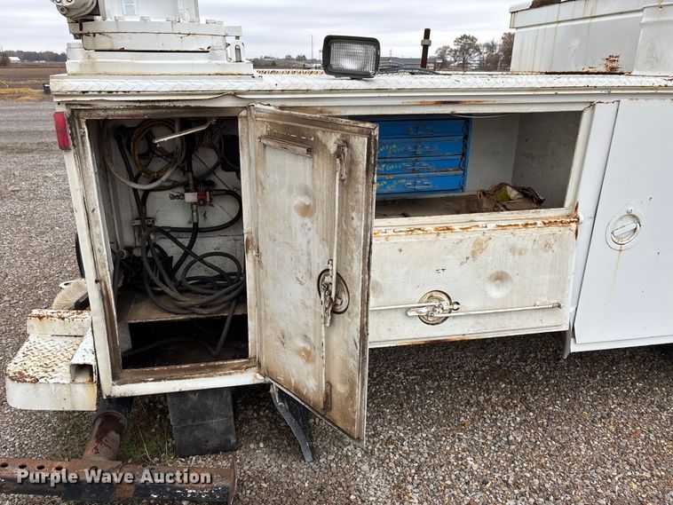 image for item EJ7764 Utility pickup truck bed with crane