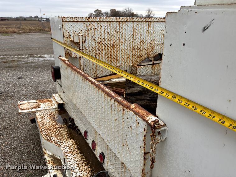 image for item EJ7764 Utility pickup truck bed with crane