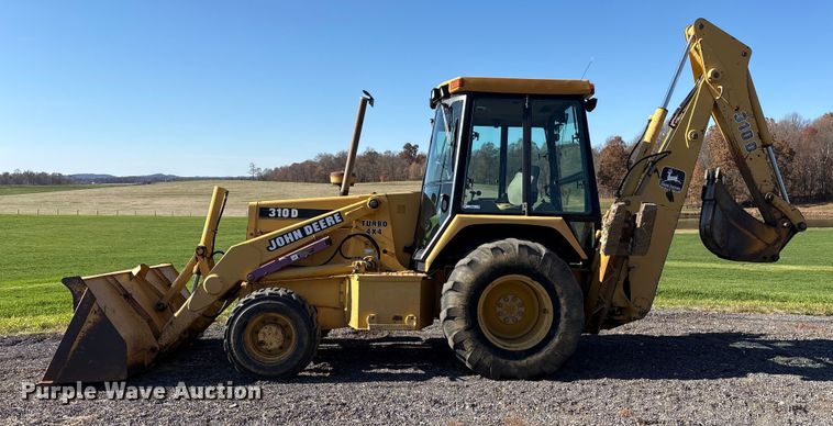 image for item EM6185 1996 John Deere 310D backhoe