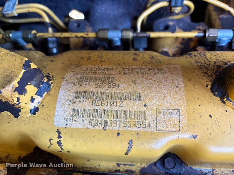 image for item EM6185 1996 John Deere 310D backhoe