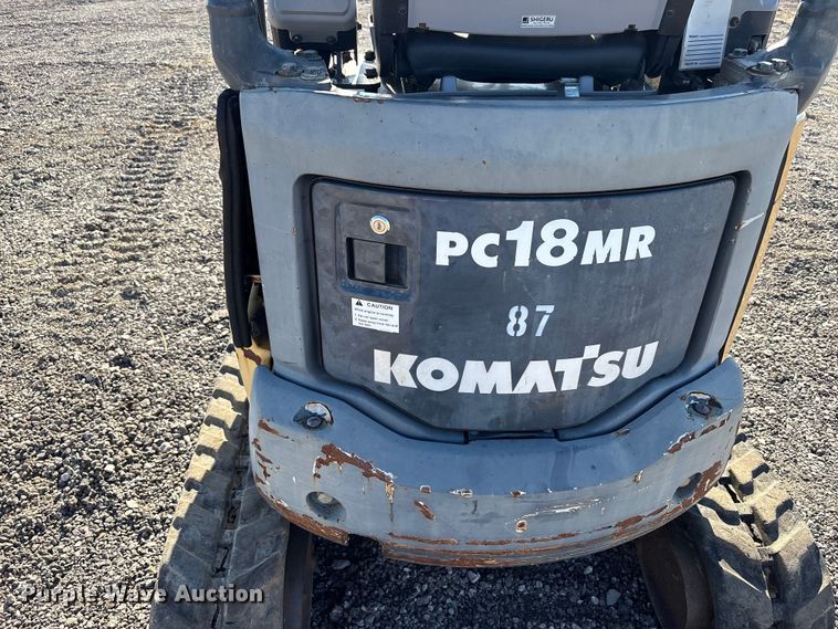 image for item EM6189 2008 Komatsu PC18MR-2 mini excavator