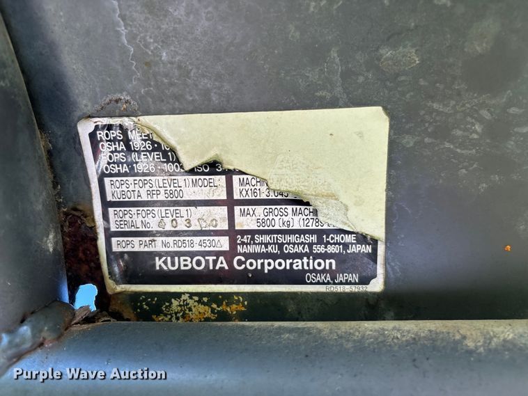 image for item EN5706 2006 Kubota U45 mini excavator