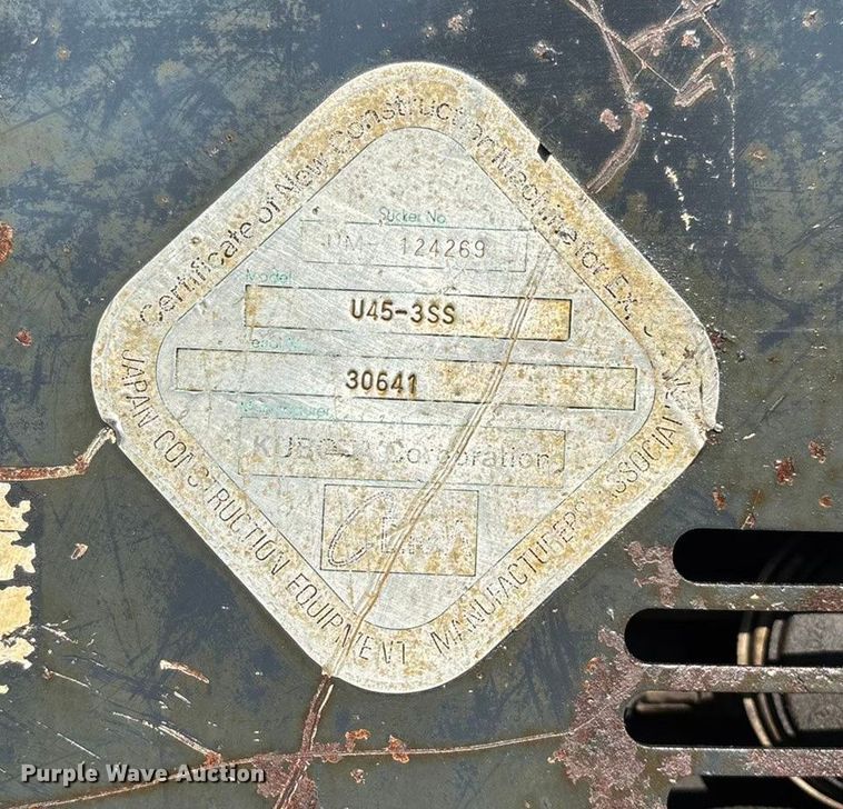 image for item EN5706 2006 Kubota U45 mini excavator