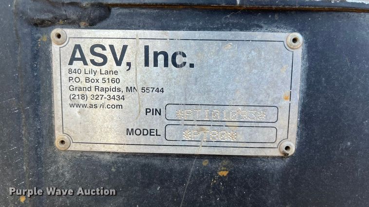 image for item EN5792 2008 ASV PT-80 tracked skid steer loader