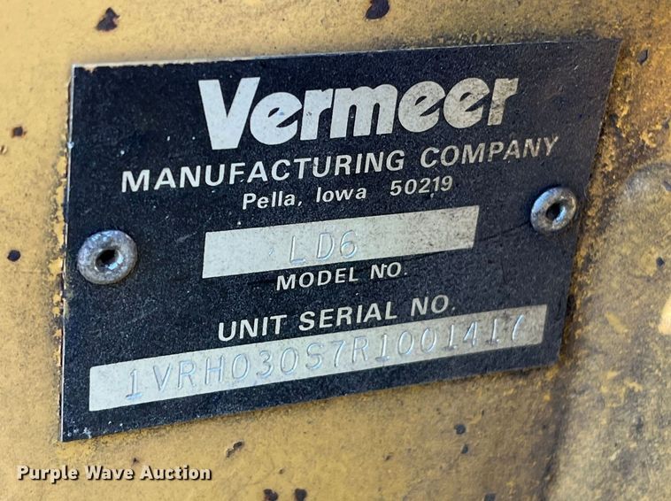 image for item EN5797 1993 Vermeer LM40 trencher