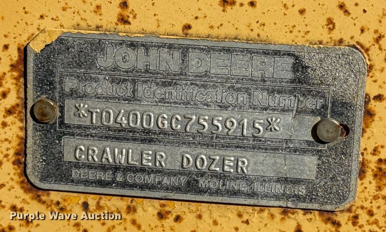 image for item EP0963 1989 John Deere 400G dozer