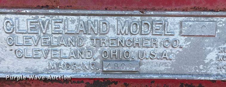 image for item EP0964 Cleveland 110 bucket wheel trencher