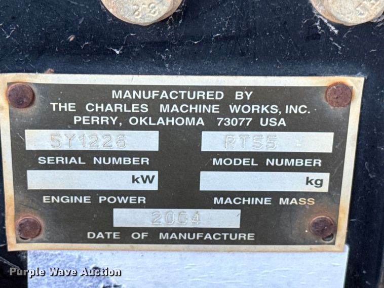 image for item ER0238 2004 Ditch Witch RT55 trencher