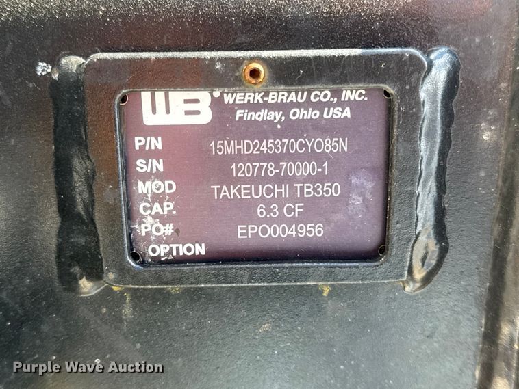 image for item ER0246 Takeuchi TB350R mini excavator