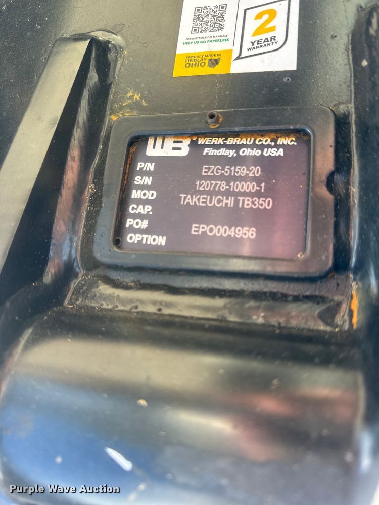 image for item ER0246 Takeuchi TB350R mini excavator