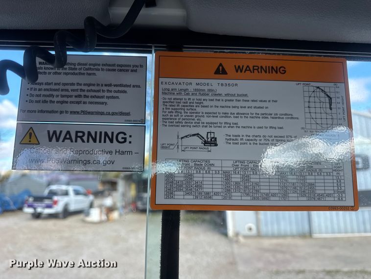 image for item ER0246 Takeuchi TB350R mini excavator