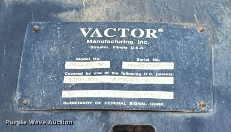 image for item ER0257 2000 International F-2674 sewer jetter truck