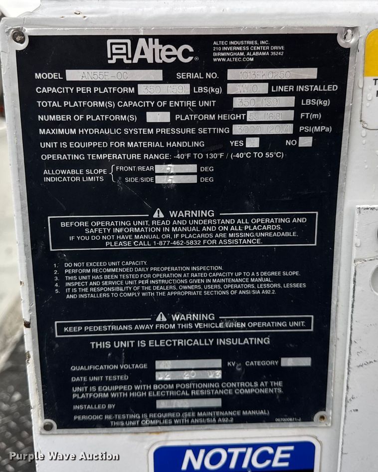 image for item ER0285 2014 International 4400 bucket truck