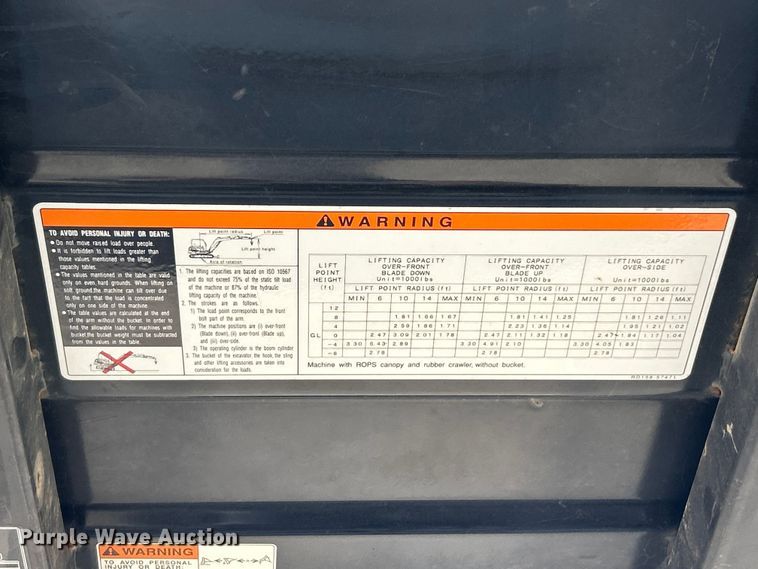 image for item ET6572 2017 Kubota KX040-4 mini excavator