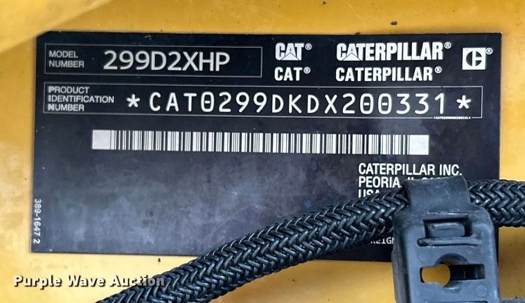 image for item ET6671 2015 Caterpillar 299D2XHP tracked skid steer loader