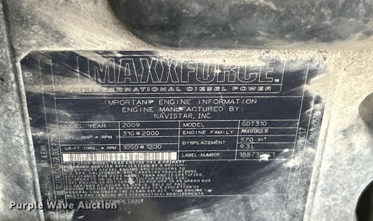 image for item ET6672 2010 International WorkStar dump truck