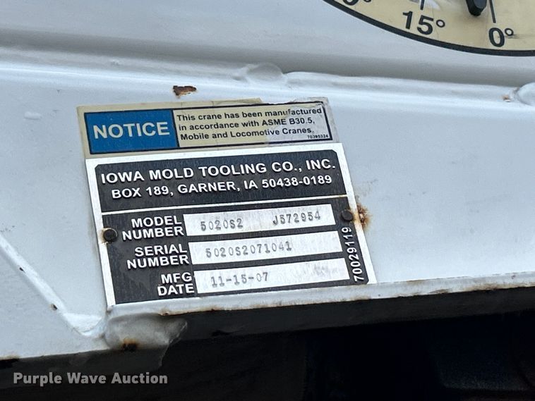 image for item ET6720 2007 Ford F750 Super Duty XLT utility / service truck