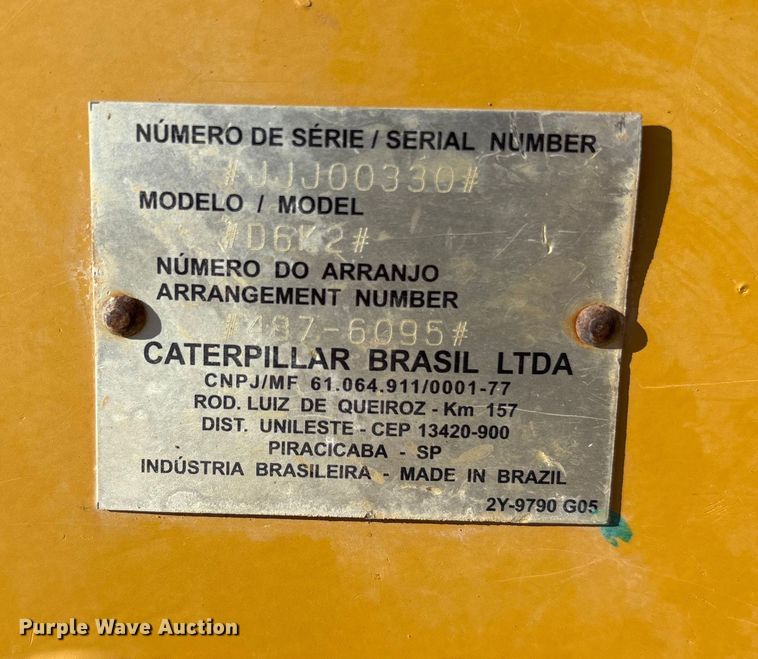 image for item ET7235 2018 Caterpillar D6K2 XL dozer