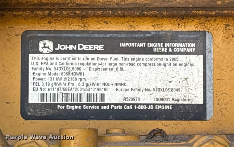 image for item ET7236 2006 John Deere 672D motor grader