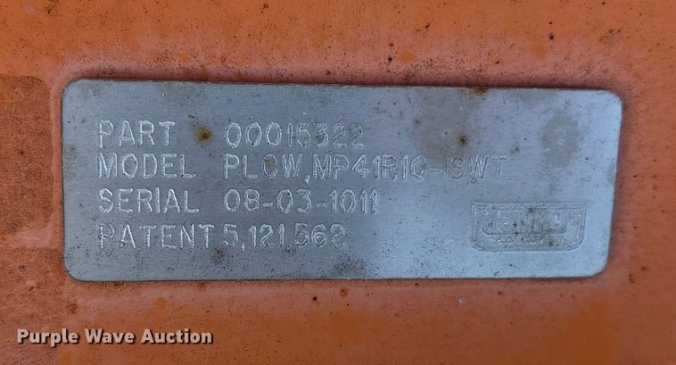 image for item ET7246 Monroe PlowMP41R101SWT snow plow