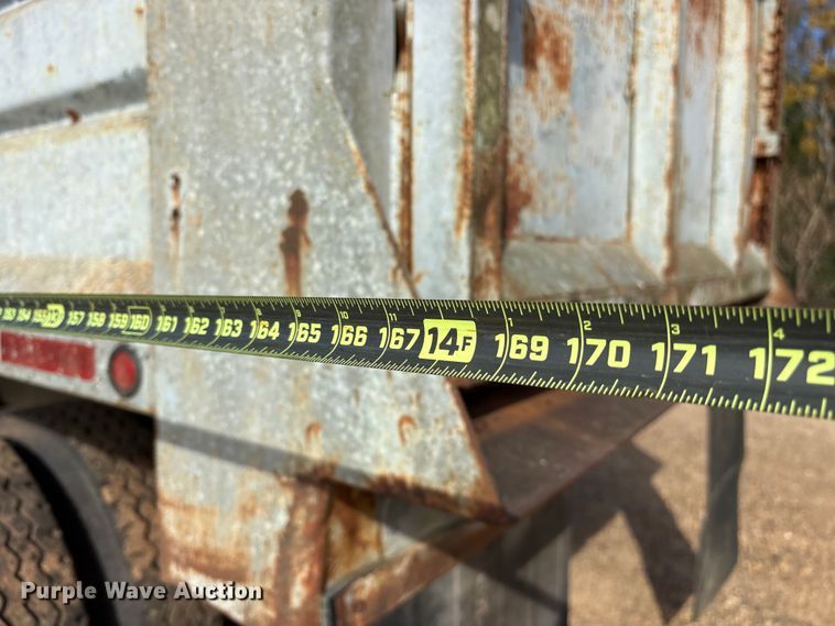 image for item ET7292 2005 Leach Pup-Dump end dump pup trailer