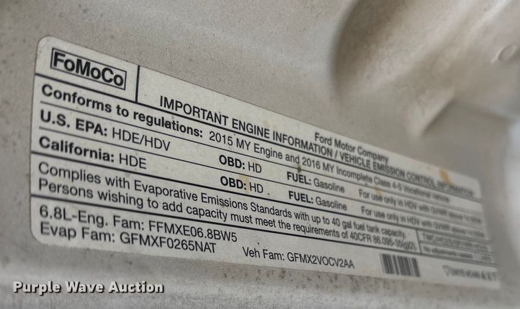 image for item ET7318 2016 Ford F450 Super Duty bucket truck