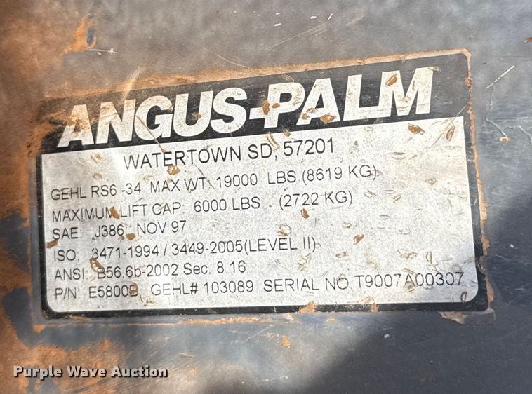 image for item EU5398 2008 Gehl RS6-34 telehandler