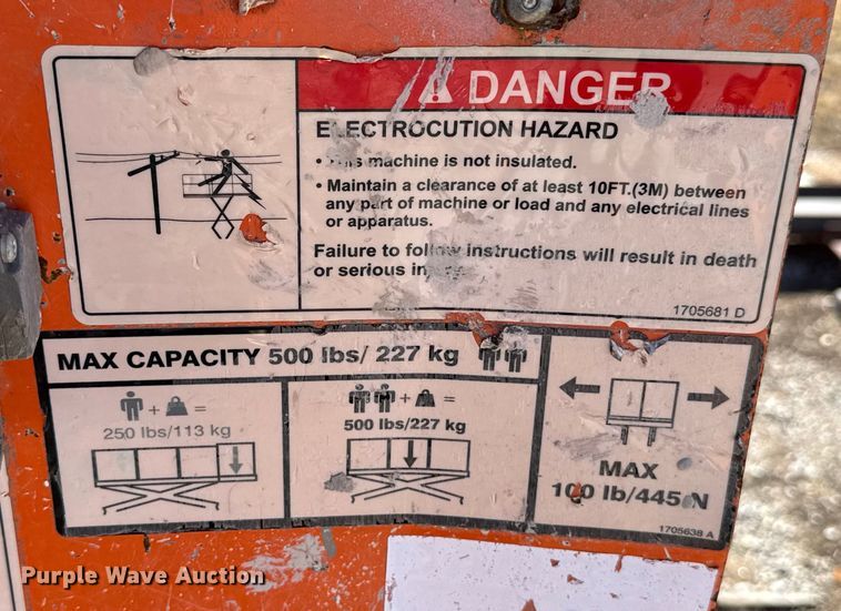 image for item EU5404 2017 JLG 1930ES scissor lift
