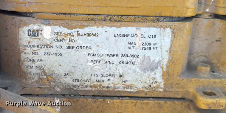 image for item EU6352 Caterpillar C18 Acert engine