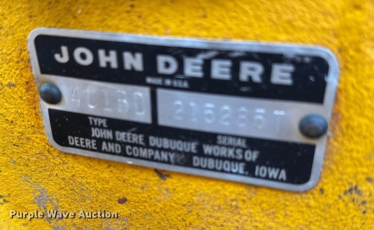 image for item EU6414 1974 John Deere 401B tractor