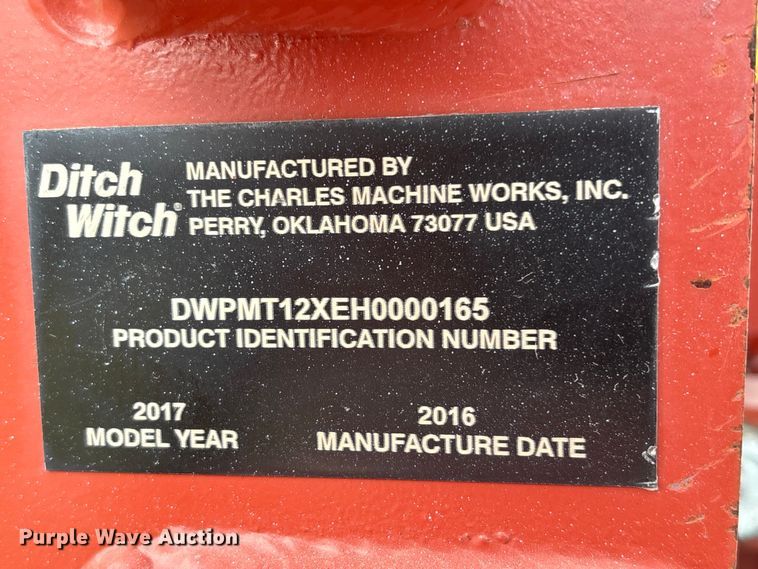 image for item EU7072 2017 Ditch Witch MT12 compact utility loader rock saw