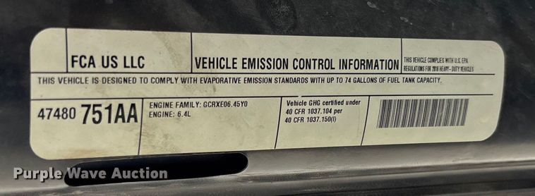 image for item EV3288 2016 RAM 5500 bucket truck