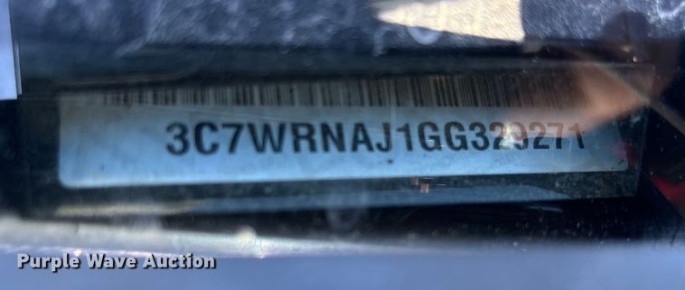 image for item EV3288 2016 RAM 5500 bucket truck