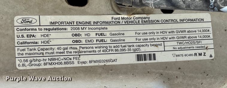 image for item EV3289 2008 Ford F450 Super Duty bucket truck