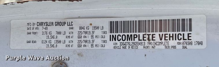 image for item EV3290 2009 Dodge Ram 5500 bucket truck