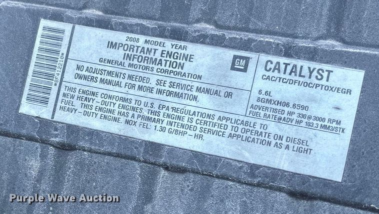 image for item EV3295 2008 Chevrolet C5500 bucket truck