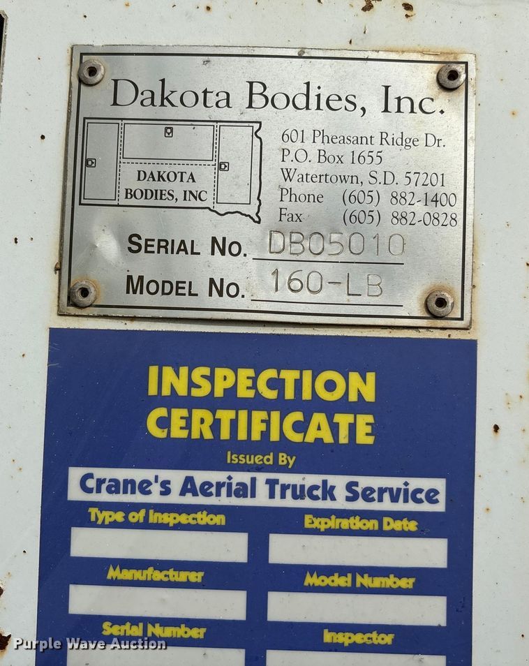 image for item EV3296 2003 International 4300 digger derrick truck