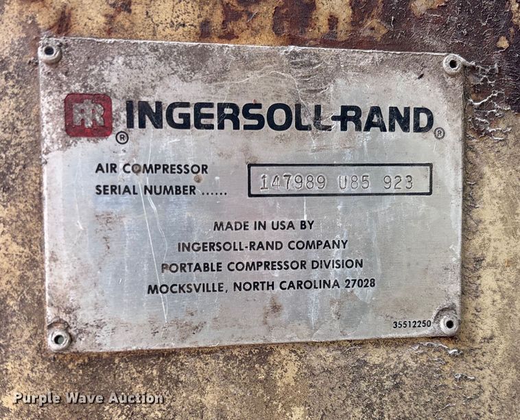 image for item EV3304 Ingersoll Rand P-175A-W-W air compressor