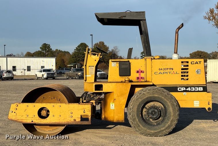 image for item EV3307 1989 Caterpillar CP-433B single drum vibratory roller