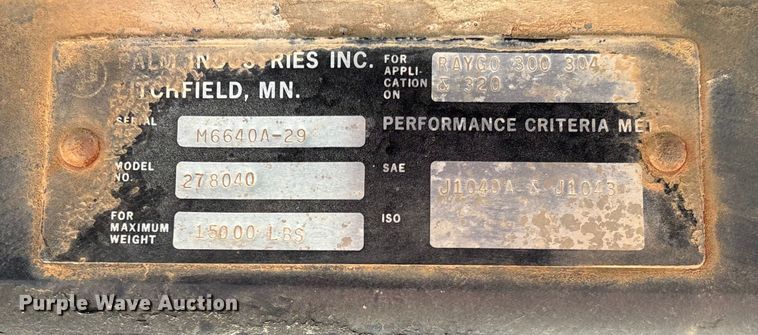 image for item EV3307 1989 Caterpillar CP-433B single drum vibratory roller