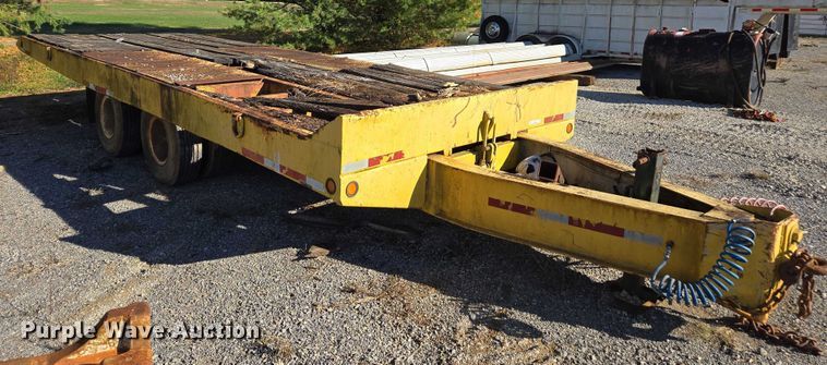 image for item EV4418 1986 Eager Beaver tilt deck equipment trailer