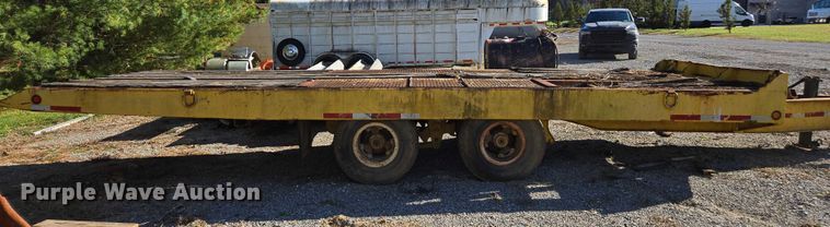 image for item EV4418 1986 Eager Beaver tilt deck equipment trailer