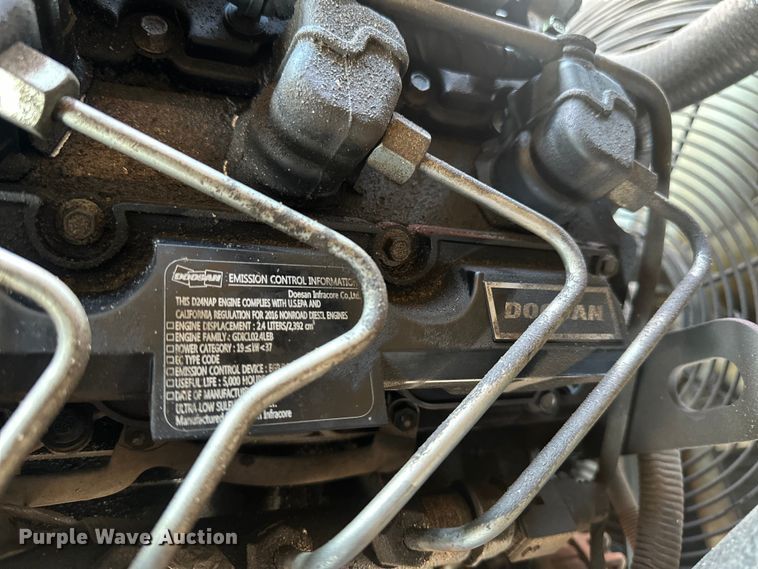 image for item FG1510 2017 Doosan P185 air compressor