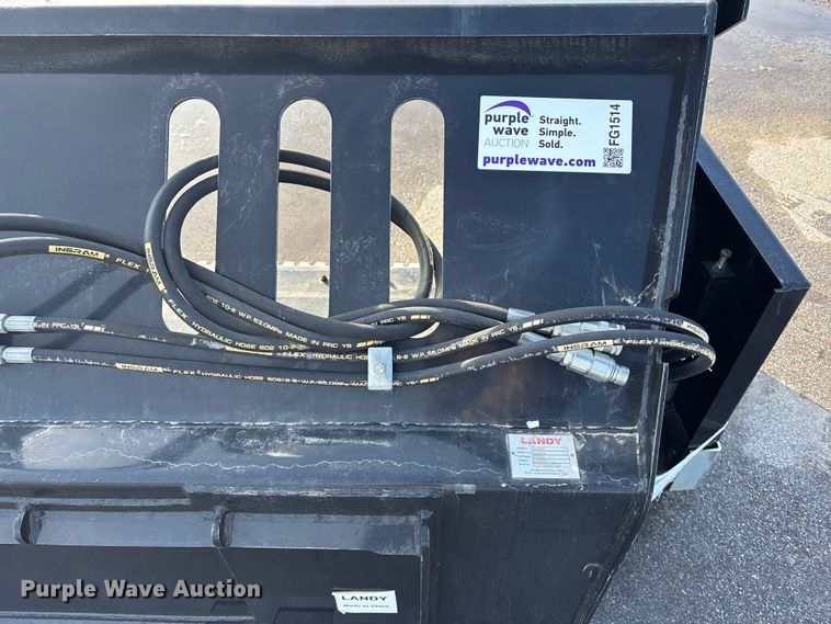 image for item FG1514 Landy SWB91 skid steer snow pusher