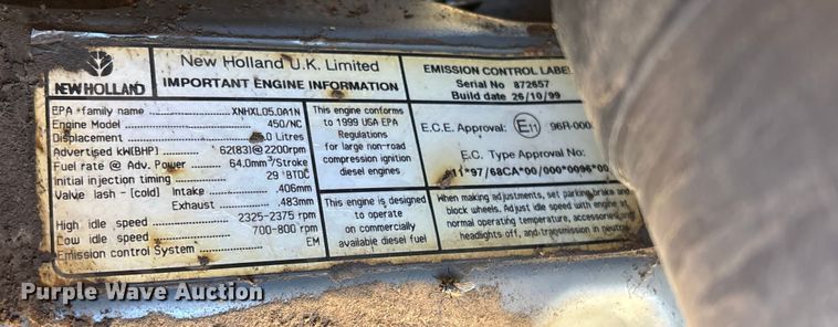 image for item FI0029 2002 New Holland RG80 motor grader