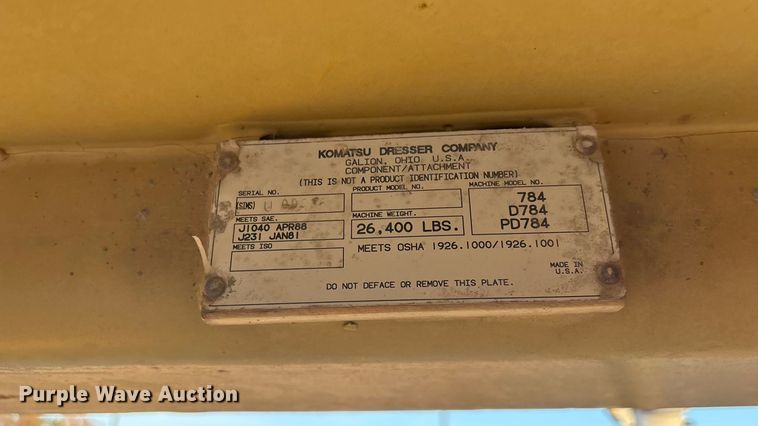 image for item FI0054 1993 Dresser PD784 single drum roller